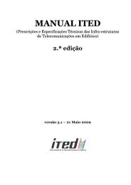 Manual ITED (PrescriÃ§Ãµes e EspecificaÃ§Ãµes TÃ©cnicas ... - DEE-Logo