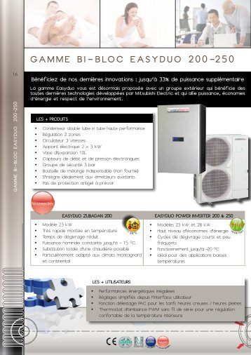 GAMME BI-BLOC EASYDUO 200-250 - Easytherm