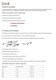 5 Hydraulic Calculations 5.1 Pressure Loss Calculations - Heatweb