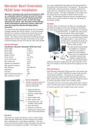 Worcester Bosch Greenskies FK240 Solar Installation - Heatweb