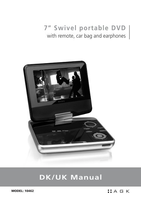 DK/UK Manual 7” Swivel portable DVD - Intro AGK Nordic A/S