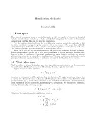 Hamiltonian Mechanics