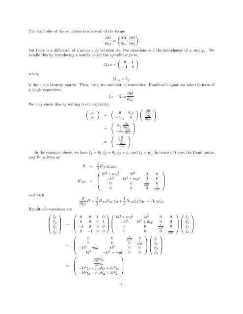 Hamiltonian Mechanics