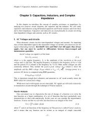 Chapter 3: Capacitors, Inductors, and Complex Impedance ... - Physics