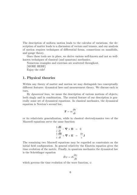 Classical Mechanics