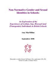 Non-Normative Gender and Sexual Identities in Schools: - Schools Out