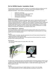 SLI for NVIDIA Quadro: Quick Installation Guide - Servodata