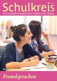 Schulkreis lesen - Rudolf Steiner Schulen der Schweiz