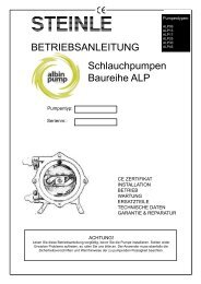 Betriebsanleitung - Steinle Industriepumpen GmbH