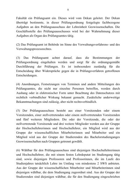 PrÃ¼fungsordnung fÃ¼r den Bachelorstudiengang Geowissenschaften ...