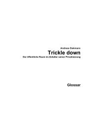 Andreas Siekmann: Trickle down â Der ... - Steirischer Herbst