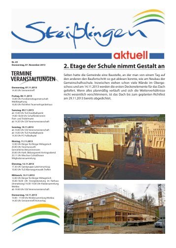 Das Amtsblatt zum Herunterladen - Steißlingen