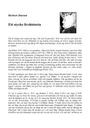 Herbert JÃ¶nsson - Ett stycke livshistoria - Stenestad