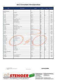 2013 Cannondale Fahrradpreisliste