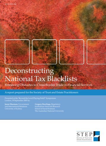 Deconstructing National Tax Blacklists - STEP