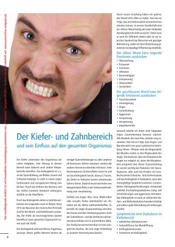 Der Kiefer- und Zahnbereich - Stephan-Heinz.de