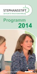 Bildungsprogramm 2014 als PDF... - Stephansstift