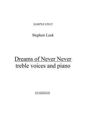 Dreams of Never Never - Stephen Leek