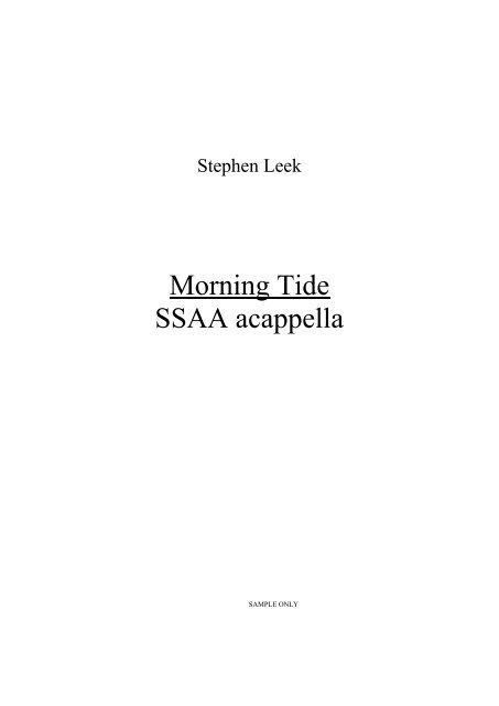 morning-tide-ssaa-sa.. - Stephen Leek