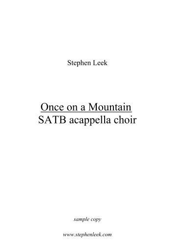 once-on-a-mountain-s.. - Stephen Leek