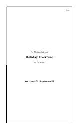 Holiday Overture - James Stephenson