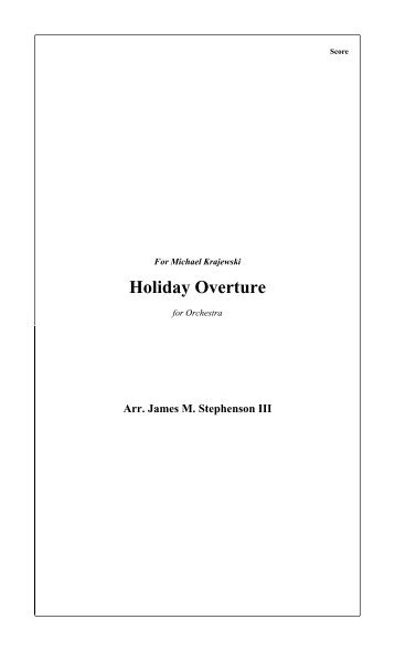 Holiday Overture - James Stephenson