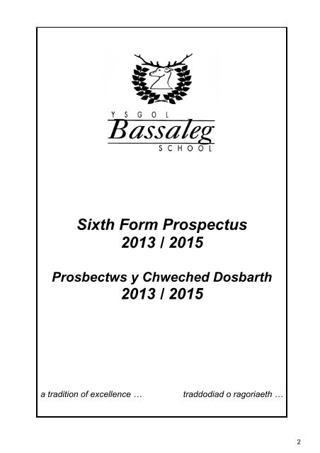 Sixth Form Prospectus 2013 - 2015