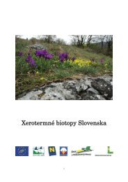 XerotermnÃ© biotopy Slovenska