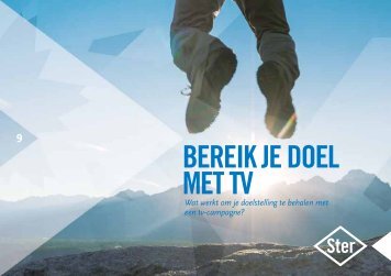 onderzoek 'Bereik je doel met tv' - Ster