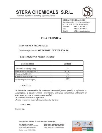 Fisa tehnica OXID ROSU IOX R01.pdf - Stera Chemicals