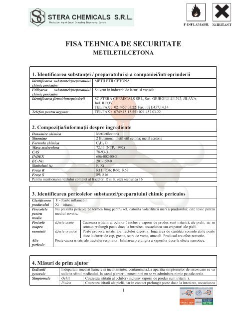 MSDS MEK.pdf - Stera Chemicals