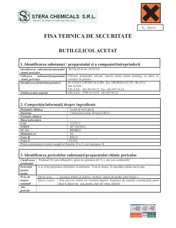 MSDS BUTIL GLICOL ACETAT.pdf - Stera Chemicals