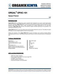 ORGAL OPAC-101 - Stera Chemicals