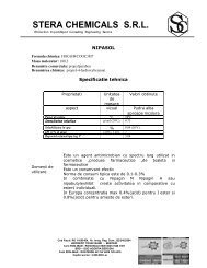 specificatie tehnica nipasol.pdf - Stera Chemicals