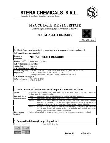 metabisulfit de sodiu.pdf - Stera Chemicals