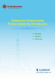 Caledonian Submersible Pump Cables for Oil Industry