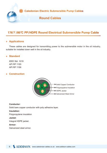 Caledonian Submersible Pump Cables for Oil Industry