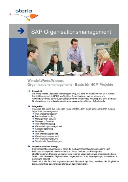 SAP Organisationsmanagement - Steria