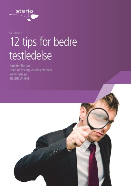 Testledelse - last ned whitepaper i PDF - Steria