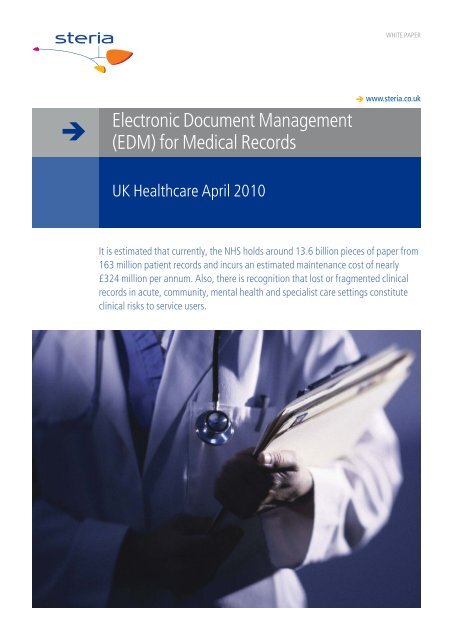 Electronic document management (EDM) for medical records - Steria