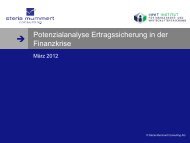 Potenzialanalyse Ertragssicherung in der Finanzkrise - Steria