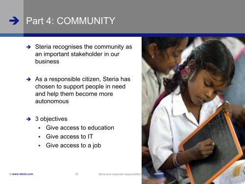 Steria and Corporate Responsibility (CR)