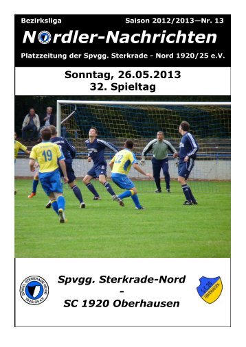 Zeitung vom 26.05.2013 - Spvgg Sterkrade Nord