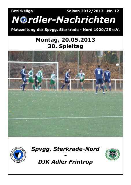 Zeitung vom 20.05.2013 - Spvgg Sterkrade Nord