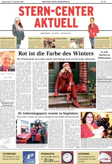 Rot ist die Farbe des Winters - Stern-Center, Lüdenscheid