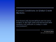 Current Conditions in Global Credit Markets - NYU Stern School of ...