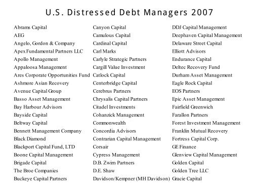 Current Conditions in Global Credit Markets - NYU Stern School of ...