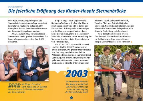 10 Jahre Kinder-Hospiz Sternenbrücke – Leben … jeden Tag