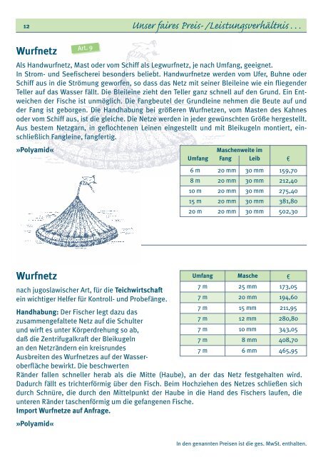 Fischnetze - Sternkopf - Seil und Hebetechnik