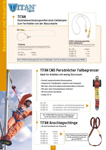 Catalogue 02 (Page 3) - Sternkopf - Seil und Hebetechnik